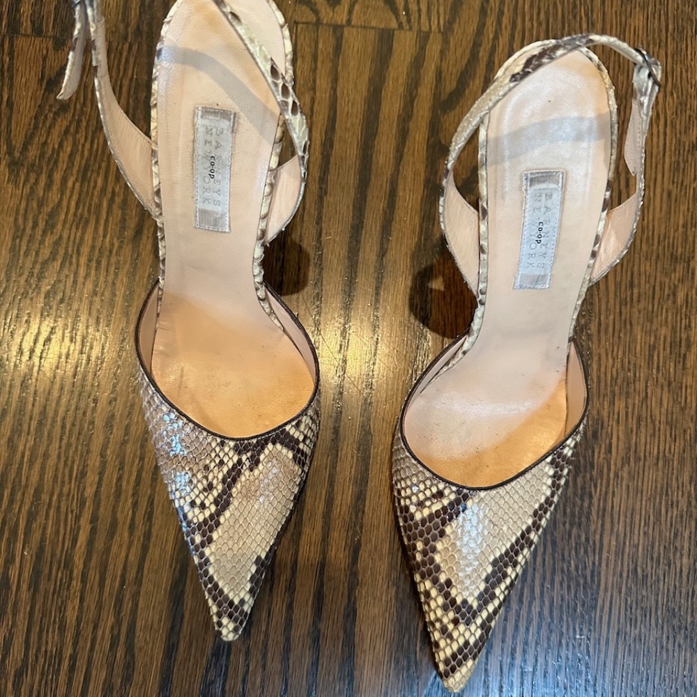 Barneys Snakeskin Heels